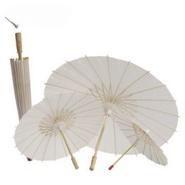 Bruiloft Viering Decoratie Bamboe Rand Ambachtelijke Papier Paraplu Diy Handgemaakte Schilderij Blanco Papier Paraplu Oude Chinese Stijl Paraplu Paraplu