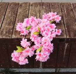Centres de table de mariage Fleurs artificielles morale de riche et d'honneur Fleurs de cerisier sakura en soie fleur de cerisier très dense