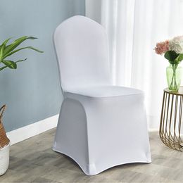 Couvre-chaise de mariage Couvrons en spandex Stretch Cover pour le restaurant Banquet Hotel Dining Party Universal Chair Cover