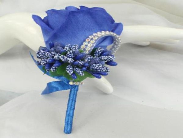 Corsages et boutonnières de Mariage Roses artificielles soie boutonnière de marié fleur boutonnière de marié accessoires de Mariage 4788816