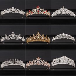 Corona barroca Simple y magnífica, tocado nupcial para princesa de dieciocho años, adultos, cumpleaños, corona, vestido de novia, pelo