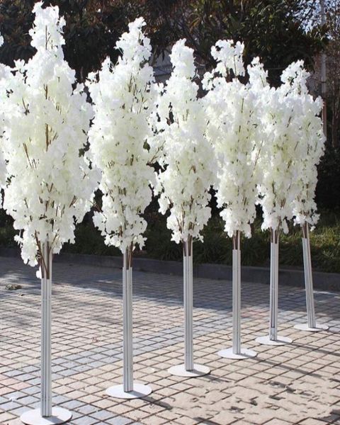 Décoration de mariage 5 pieds de hauteur, arbre de fleurs de cerisier artificiel, colonne romaine, conduit de route pour fête de mariage, centre commercial ouvert, accessoires 5189610