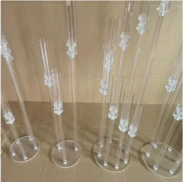 Wedding Decoratie middelpunt Candelabra Clear Candle Holder Acryl Candlesticks for Weddings Event Party 10 stks