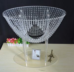 Décoration de mariage Porte-fleurs en cristal Centre de table pour et table de fête