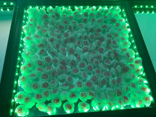 Décoration de mariage éclairage DJ scène lumière LED fleur piste de danse