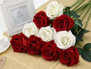 Bruiloft decoratie roos kunstbloemen romantische datum / partij verzendende rozen zijden bloem boeket GA54