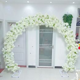 Décoration de mariage Round Cherry Arch Door Fleurs artificielles avec ensembles de plates