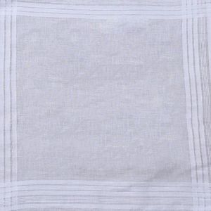 Décorations de mariage 12 pièces/ensemble 40x40cm mouchoirs en coton blanc pur classique Hankies Jacquard rayé poche serviette carrée