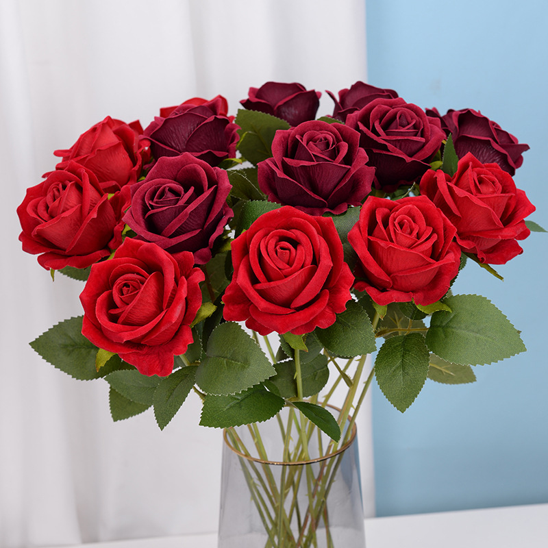 Decorazioni per matrimoni 51 cm Flower artificiale Flanella rosa fiore falso matrimonio decorazione di fiori artificiale Regalo di San Valentino