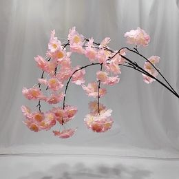 Fleurs décoratives de mariage, fleurs de cerisier en soie, branche d'arbre, fleurs artificielles