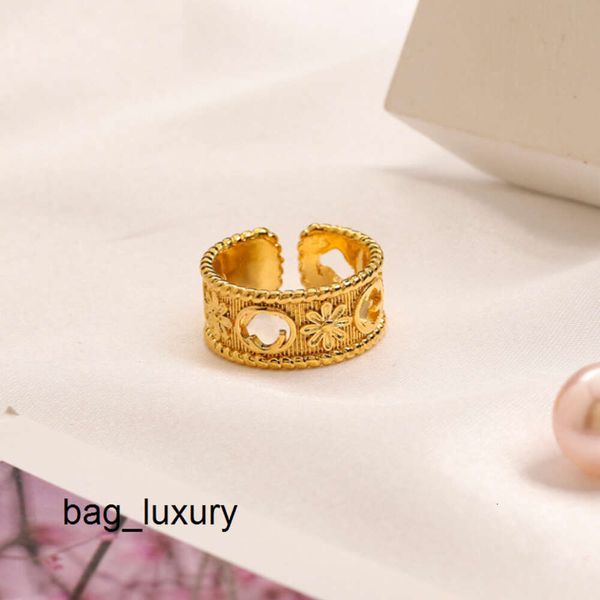 Designer de casamento amor banhado a ouro sier unissex carta anel tamanho ajustável jóias anéis para mulheres masculino festa festival