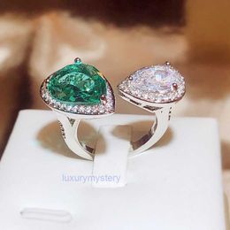 Bruiloft diamanten drop rings voor vrouwen verjaardagsdag cadeau