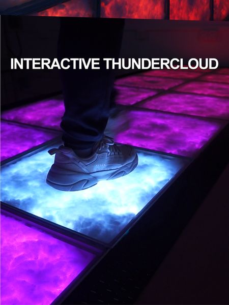 Boda discoteca iluminación colorida LED nube de trueno pista de baile