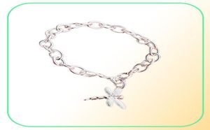 Wedding Dragonfly Garnalen Dikke 925 Zilveren bedelarmbanden 8inchs GSSB282Women039S Sterling Silver Compated Jewelry Bracelet6949049