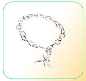 Bruiloft Dragonfly Garnalen Dikke 925 Zilveren Bedelarmbanden 8 Inchs GSSB282women039s Sterling Verzilverde Sieraden Armband7612712