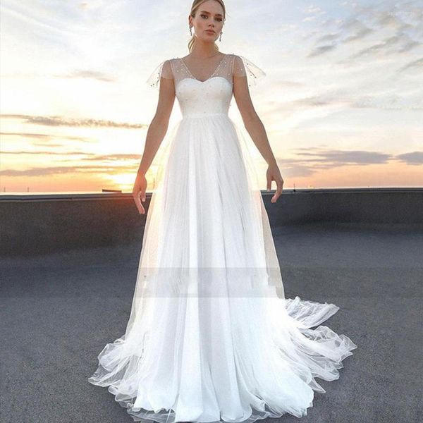 Vestido De novia vestidos para mujeres embarazadas talla grande bata De Mariee Empire maternidad novia 2022 vestidos Po S