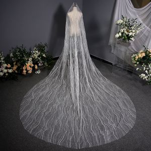 Robe de mariée blanc pur long luxe grand voile voile coiffure fée