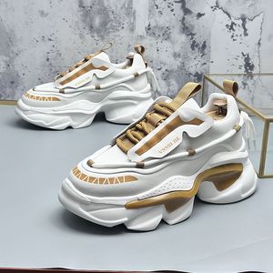 Wedding European Style Dress Party Shoes Fashion Light Ademende Vulcanisatie Vulkaniseerde casual sneakers rond teen dik B D