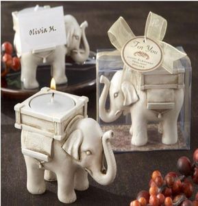 Mariage Favors Quotlucky Elephantquot Tea Light Candle Holder Party Favor Gift3163383