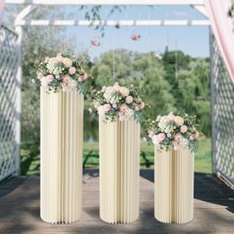 Bruiloft bloemenstandaard Hoge bloemenstandaard Witte opvouwbare kartonnen bloemenstandaard Middelpunt display Achtergrondstandaard voor evenementendecor 231220