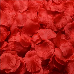 Fleurs de mariage 1000 pcs/Lot pétales de Rose en soie pour la fête de mariage Valentine décoration romantique artificielle fausse fleur 40 couleurs accessoires de mariage