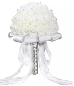 ACCESSOIRES DE FLOIRES DE MARIAGE BOUQUETS ROSE ROSE ROSE ROINE RUNESTON BRIDESMAID BOUCHET DE MARIAGE4732156