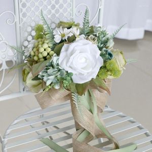 Bouquet de fleurs de mariage, Combo de fleurs, centres de table floraux, broche de mariée en soie