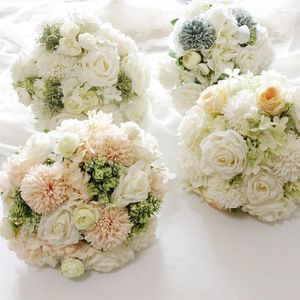 Fleurs de mariage Bouquet de mariée tenue artificielle accessoires de mariée fête demoiselle d'honneur mariage