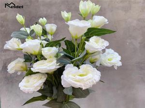 Bruiloft Bloemen Meldel DIY Boeket Kunstbloem Zijde Lisianthus Home Party Tafeldecoratie Nep Roos Arrangement1786065