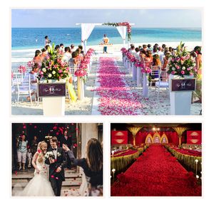 Fleurs de mariage romantique faux soie artificielle pétales de rose sec séché fleur fiançailles anniversaire fête de mariage décoration 1000 pcs/sac