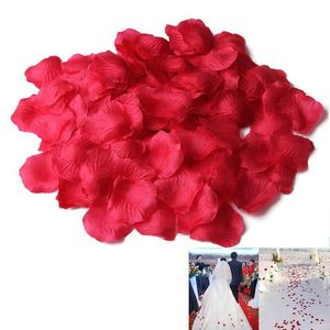 Bruiloft bloemen romantische nep kunstmatige zijden rozenblaadjes droge gedroogde bloem verjaardag bruiloft feestje 1000 pc's/tas