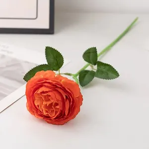 Décoration de simulation de fleurs de mariage avec fleur artificielle rose et accessoires