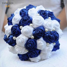 Wedding Flowers Topqueen Bouquet Bridal Bridesmeisje Silk Rose Handmade Sister SF4-RBLD