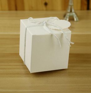 bruiloft geschenkdozen trouwdozen geschenkdozen huwelijksfeest witte kraft papieren doos 7 x7 x7cm5543422