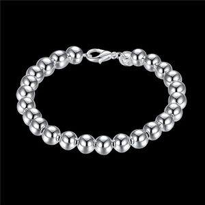 Huwelijksgeschenken 8M Holle 925 zilveren armband JSPB126 Beast gift mannen en vrouwen sterling verzilverd Charm bracelets3252