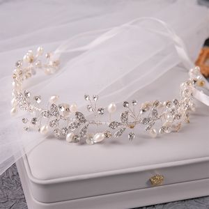 Accessoires de cheveux de mariage, ceinture de perles de cristal, ornements de mariée, bijoux, coiffure de mariée, 240311