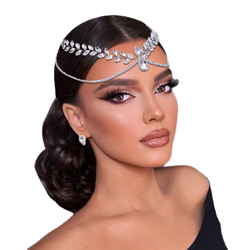 wedding hair accessories jewelry Wedding ornaments dance party birthday princess dream extravagant silver hand made Classic style luxurious