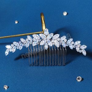 Peignes à cheveux de mariage avec strass brillants, accessoires pour cheveux en cristal scintillant, peigne, bijoux pour femmes, ornements de cheveux exquis