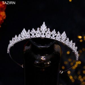 Bruiloft Haarsieraden 5A Zirkonia Kleine Kronen en Tiara's voor Vrouwen CZ Prinses Meisjes Verjaardag Handgemaakte Hoofdtooi Sweet 16 Hoofddeksels Geschenken 230909