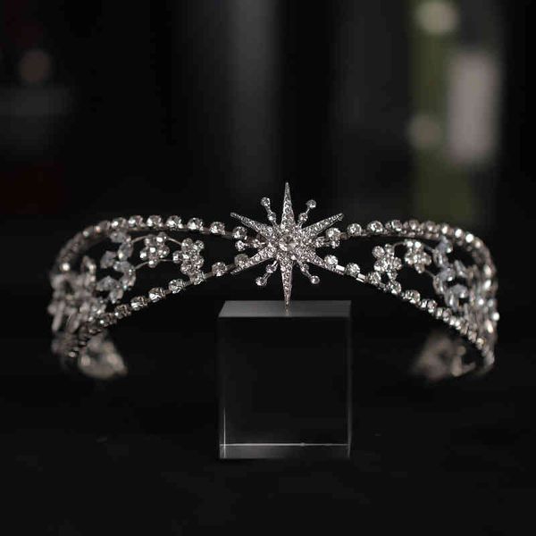 Bijoux de mariée Accessoires de bijoux Zircon Cristal Bande Boucle Boucle Mariée Photo Coiffure Couronne Diamant