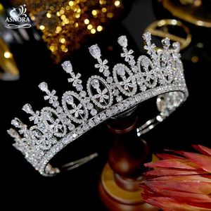 Bijoux de cheveux de mariage Asnora Longteen Tiara Bridal Crown Mariage Crystal Bijoux Accessoires ACCESSOIRES DE COURVILS ACCESSOIRES DE CHEAUT