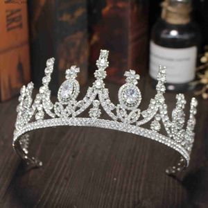 Bijoux de cheveux de mariage bling che tiaras couronnes de mariage bijoux bijoux cristal cristal Girls de mode soirée de bal robes accessoires accessoires l240402