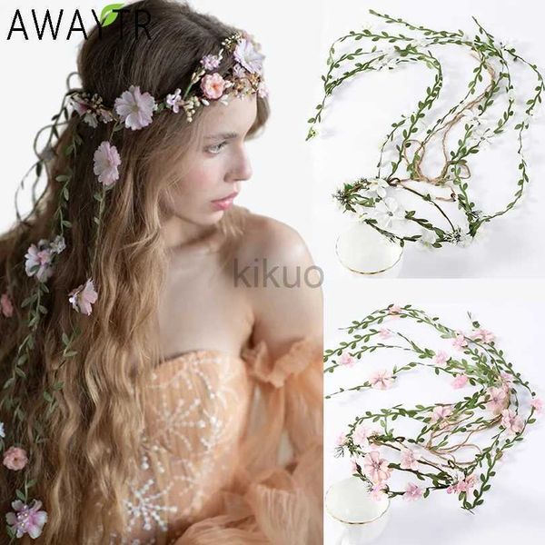 Bijoux de cheveux Bohemian Route de rotin Vines Couronne Bandon pour la mariée ACCESSOIRES DE CHEVEUR DE MARIAGE FILLES FLORALLE COURSE COURT