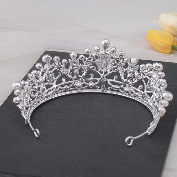 Bijoux de cheveux de mariage Bridal Couronne Headswear Fashion Pearl Hair Band Water Drill Drill Band Crystal Band Band de mariée Robe Femme ACCESSOIRES