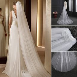 Wedding Haar Sieraden Bruidstaartsluiers Multi -layer met kammen Elegant Exquisite Soft TuLle Accessories LL 17 230506