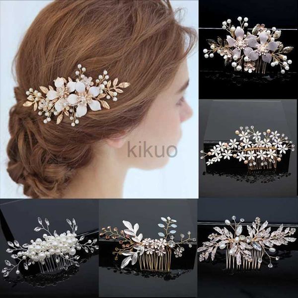 Bijoux de mariage Bijoux Bridal Accessoires de cheveux de mariage Crystal Grets Hair Sembs Clips Hairpins Bijoux Bijoux Femmes Ornements de cheveux Heures de coiffure D240425