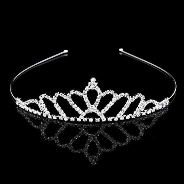 Joyería para el cabello de la boda Novia Exquisita Corona Diadema Princesa Joyería Niña Cumpleaños Accesorios para el cabello Brillante Rhinestone Boda Moda Tiara P230408