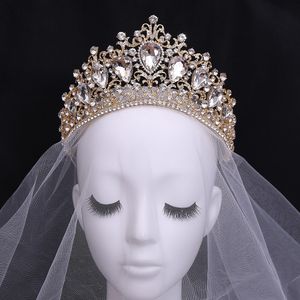 Joyería para el cabello de boda, tocado de novia, tiaras y coronas ostentosas para mujer, diademas barrocas para fiesta de cumpleaños, accesorios 230609