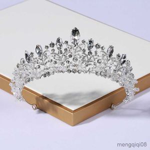Bijoux de cheveux de mariage perlés à la main Noble Sparkle diadèmes et couronnes de luxe accessoire de mariée pour les femmes sa femme R230612