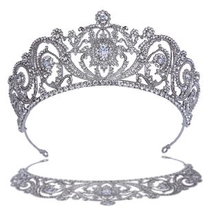Bruiloft haar sieraden kmvexo barokke prinses koningin bruids kroon hoofdkleding kristal tiara voor vrouwen bruiloft kroon haarjurk accessoires sieraden 230816